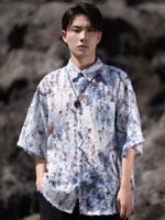 Casual Men Shirt Chinese Style Tops