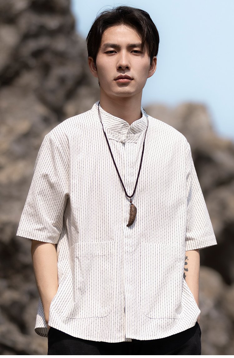 Casual Shirts For Men Chinese Tang Shirt