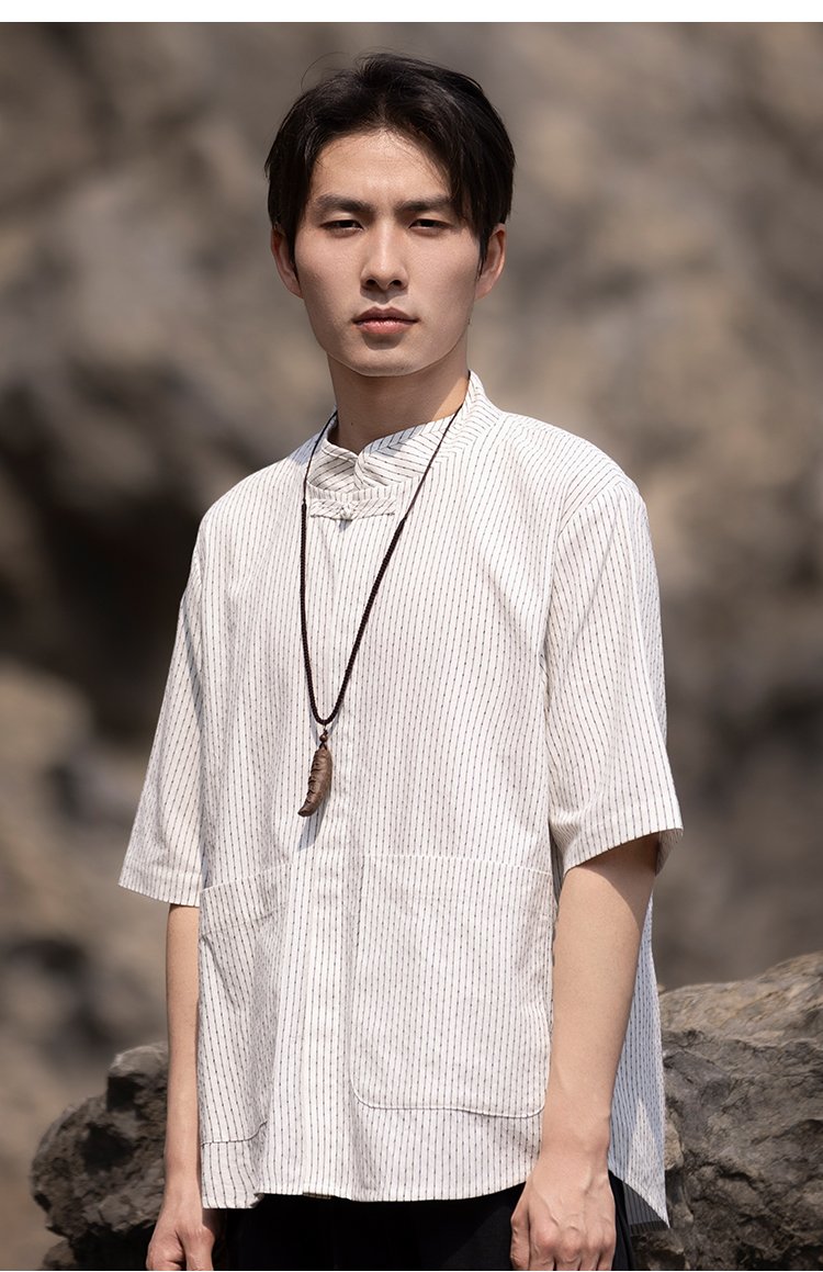Casual Shirts For Men Chinese Tang Shirt
