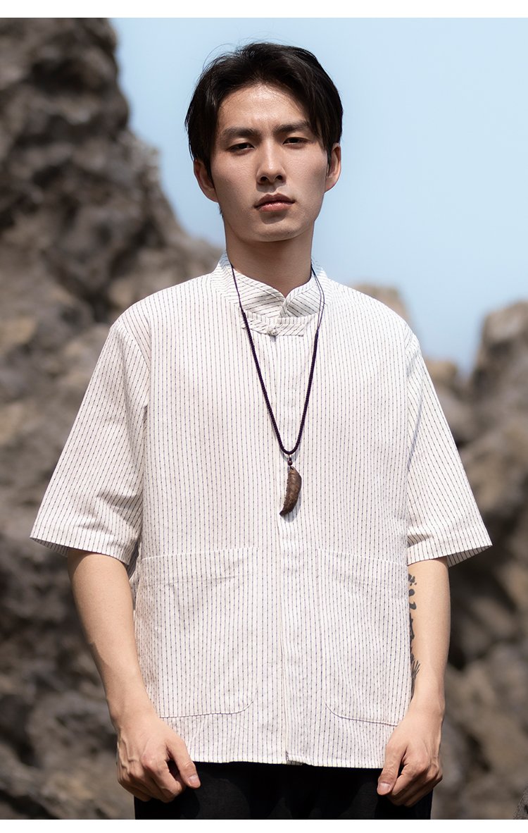Casual Shirts For Men Chinese Tang Shirt