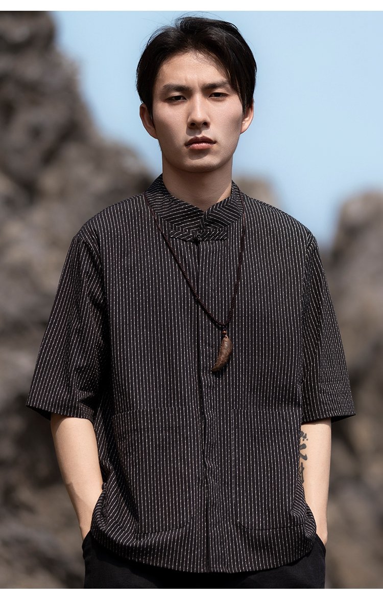 Casual Shirts For Men Chinese Tang Shirt