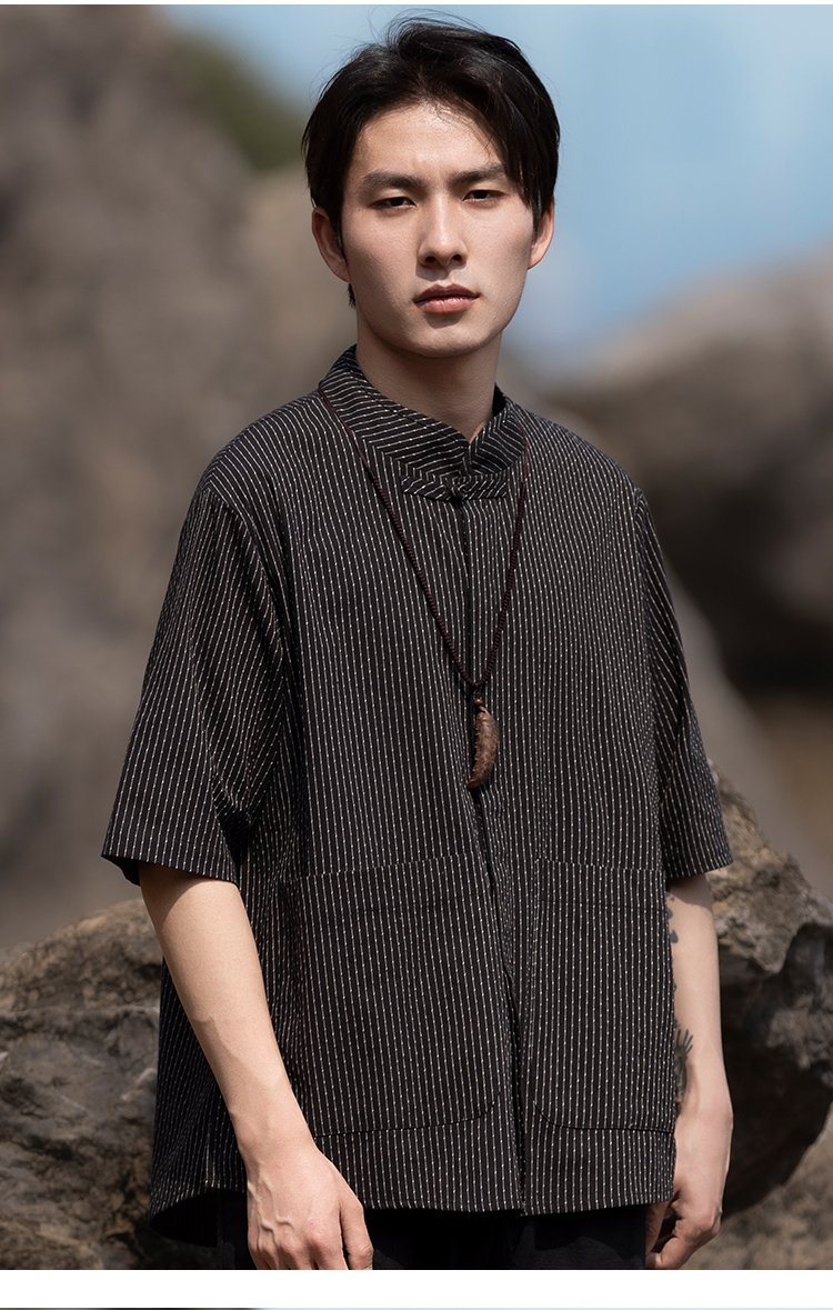 Casual Shirts For Men Chinese Tang Shirt