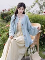 Casual Summer Hanfu Ming Style Shirt with Pants - Image 4
