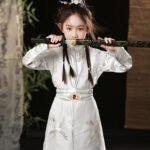 Children Clothes Ancient Costume White Hanfu Kids