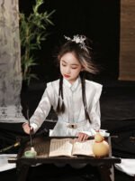 Children Clothes Ancient Costume White Hanfu Kids - Image 2