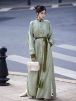 China Style Clothing Women’s Daily Long Shirt Dress