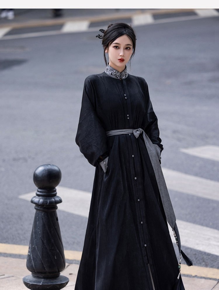 China Style Clothing Women's Daily Long Shirt Dress