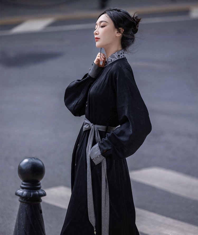 China Style Clothing Women's Daily Long Shirt Dress