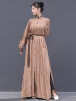 China Style Clothing Women’s Daily Long Shirt Dress - Image 4