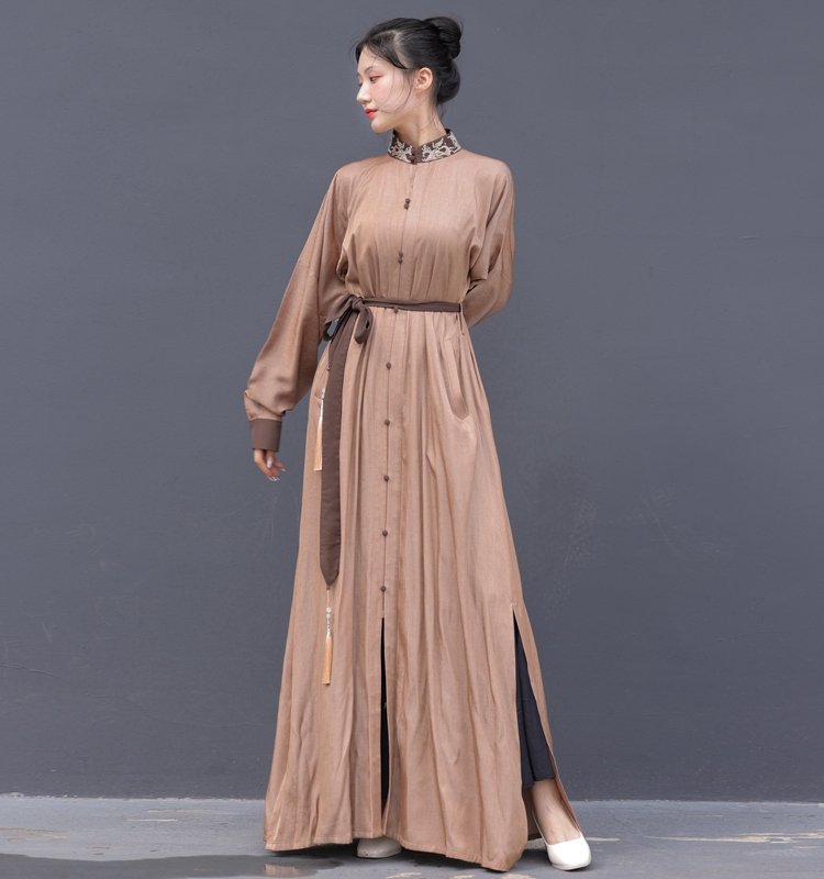 China Style Clothing Women's Daily Long Shirt Dress