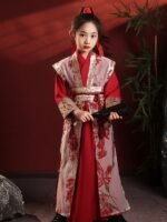 Chinese Ancient Clothing Fairy Red Hanfu Girl