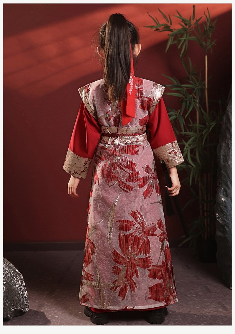 Chinese Ancient Clothing Fairy Red Hanfu Girl