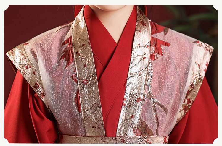 Chinese Ancient Clothing Fairy Red Hanfu Girl