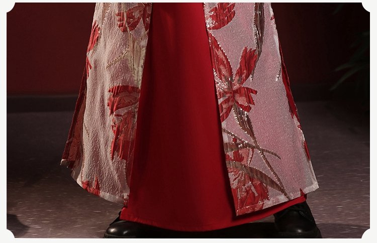 Chinese Ancient Clothing Fairy Red Hanfu Girl