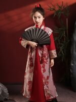Chinese Ancient Clothing Fairy Red Hanfu Girl - Image 3