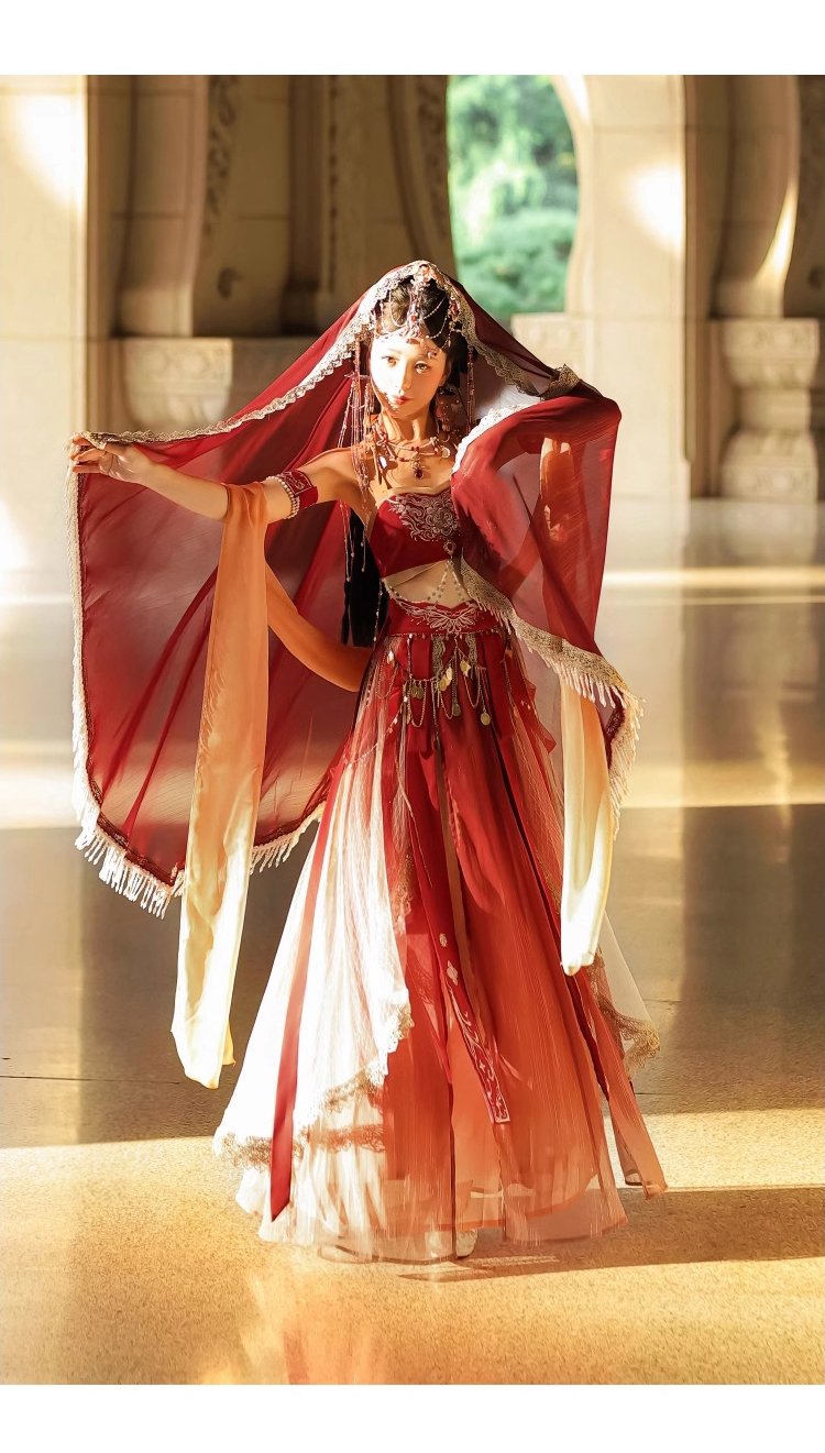 Chinese Ancient Costume Dun Huang Hanfu Female