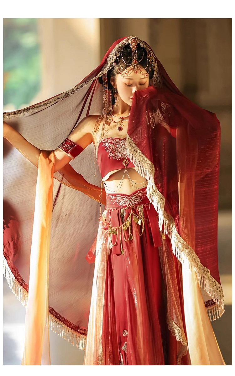 Chinese Ancient Costume Dun Huang Hanfu Female