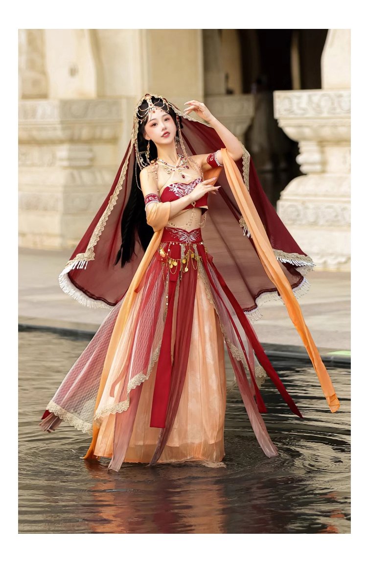 Chinese Ancient Costume Dun Huang Hanfu Female