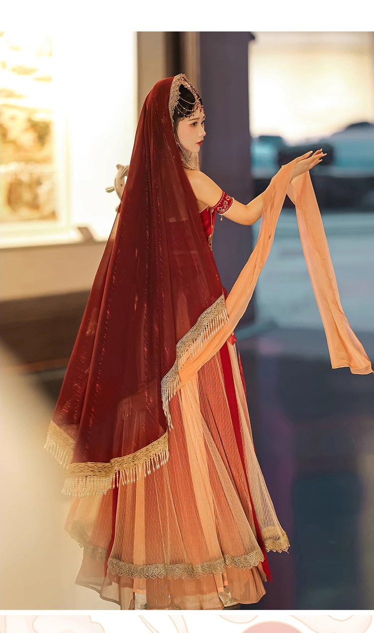 Chinese Ancient Costume Dun Huang Hanfu Female