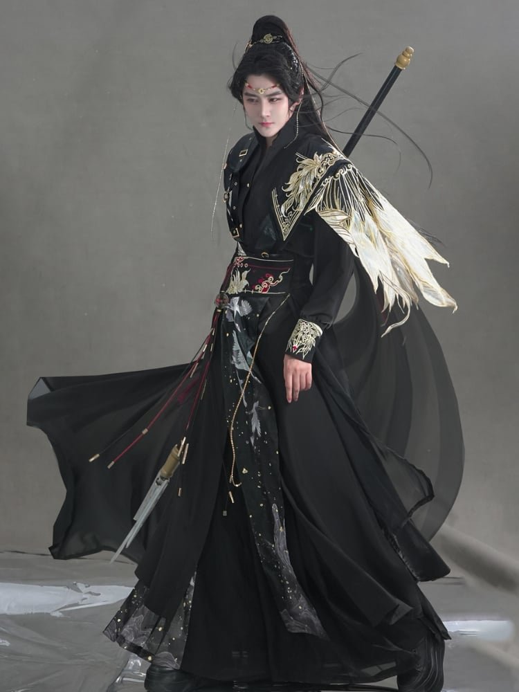Chinese Ancient Embroidery Hanfu Clothing Male