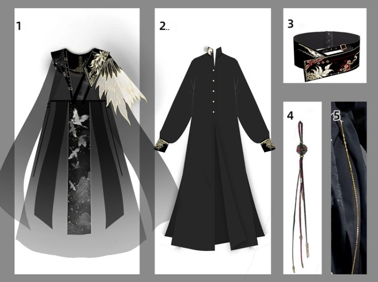 Chinese Ancient Embroidery Hanfu Clothing Male