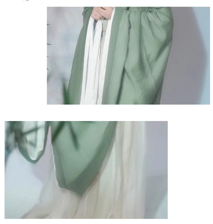 Chinese Ancient Style Green Hanfu Female