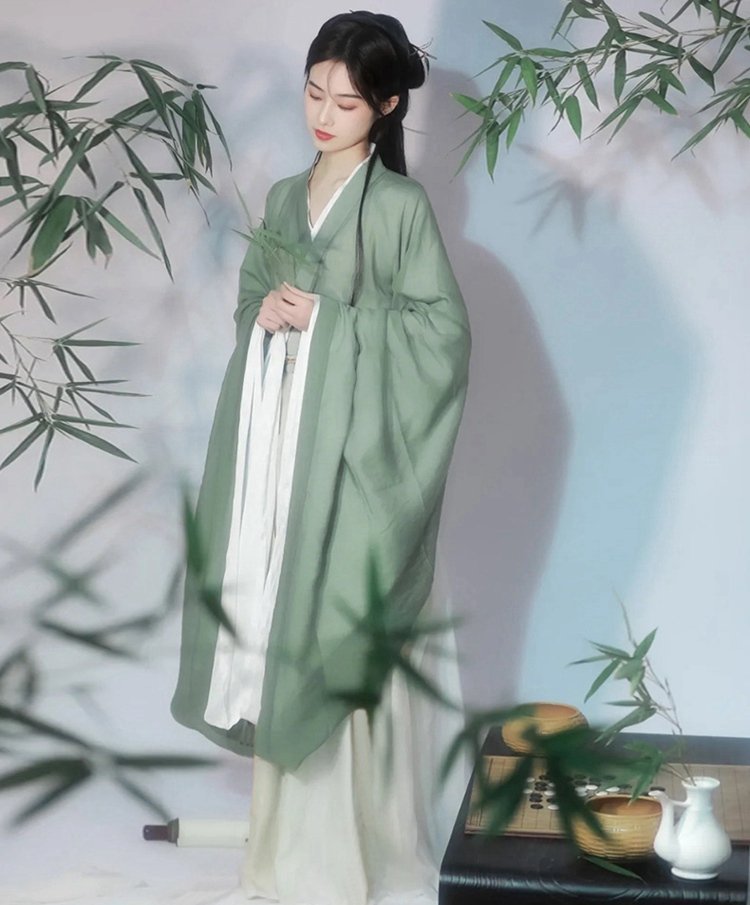 Chinese Ancient Style Green Hanfu Female