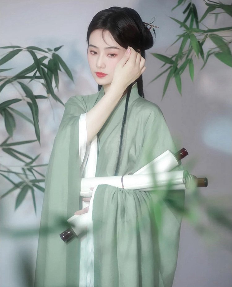 Chinese Ancient Style Green Hanfu Female