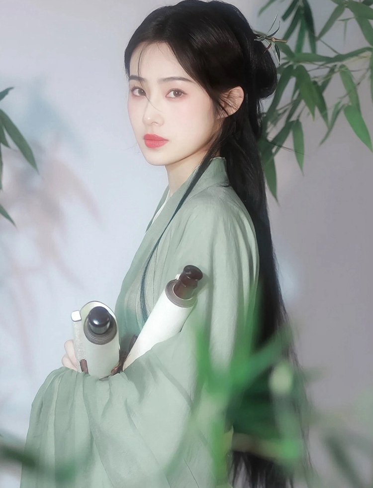 Chinese Ancient Style Green Hanfu Female