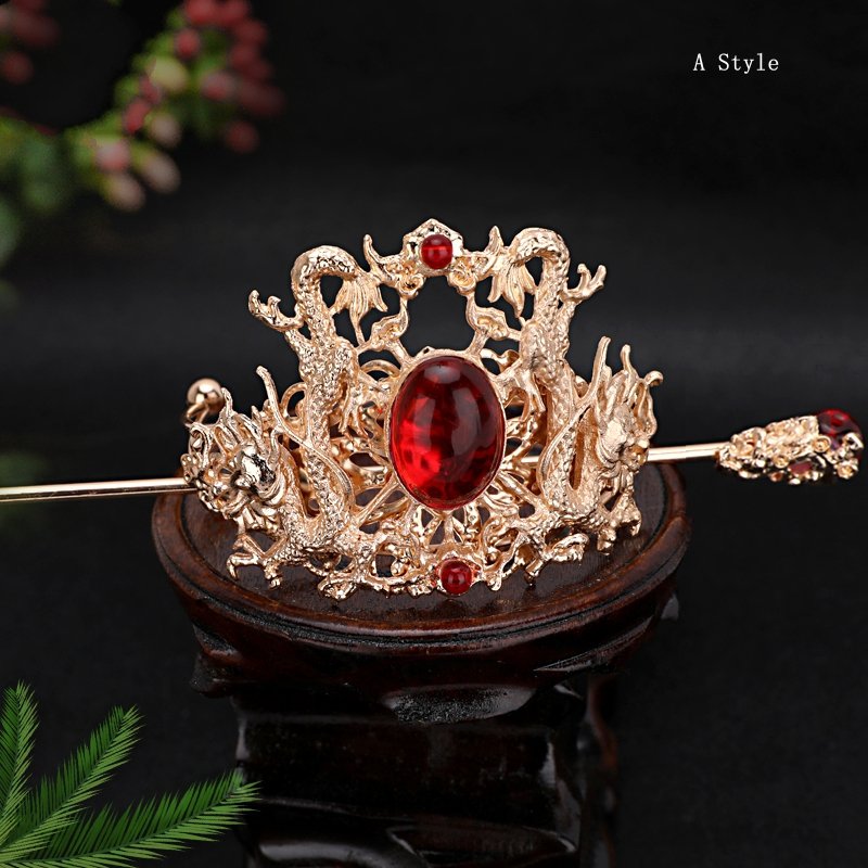 Chinese Antique Jewelry Hanfu Crown Men And Women