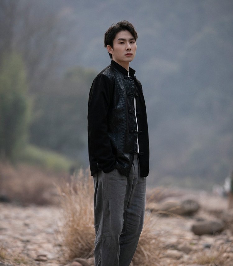 Chinese Collar Jacket Loose Tang Suit Men