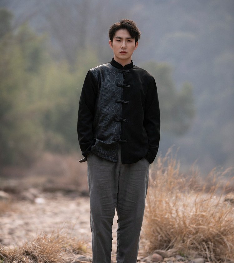 Chinese Collar Jacket Loose Tang Suit Men
