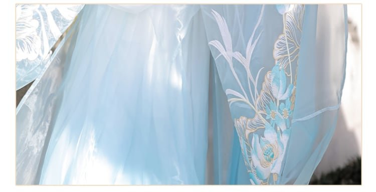 Chinese Cosplay Costumes Blue Hanfu Dress