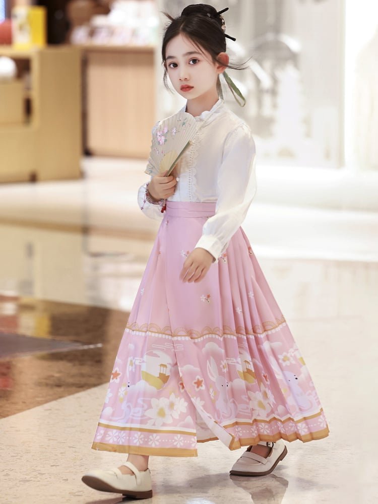 Chinese Costume Fancy Dress Kids Girls Hanfu Dress