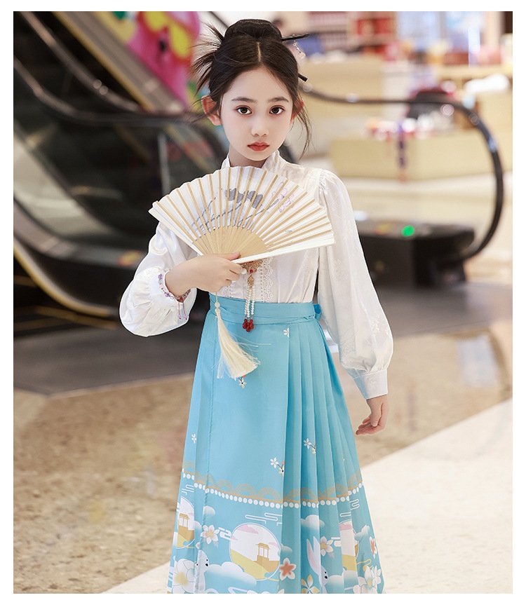 Chinese Costume Fancy Dress Kids Girls Hanfu Dress