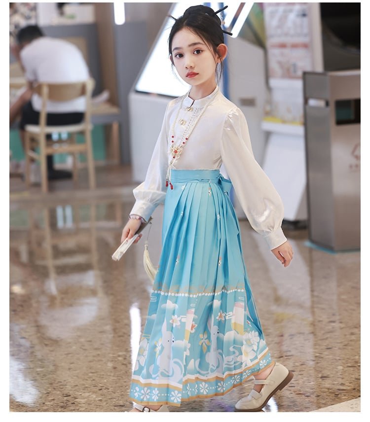 Chinese Costume Fancy Dress Kids Girls Hanfu Dress