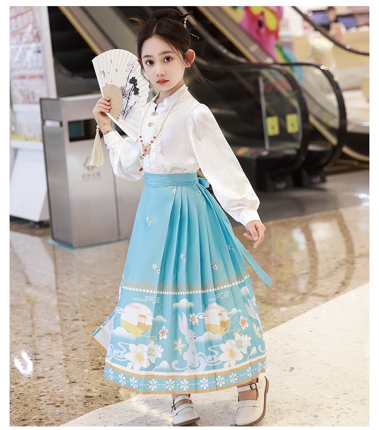 Chinese Costume Fancy Dress Kids Girls Hanfu Dress