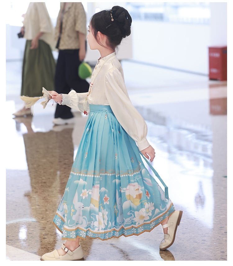 Chinese Costume Fancy Dress Kids Girls Hanfu Dress