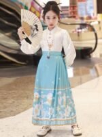 Chinese Costume Fancy Dress Kids Girls Hanfu Dress - Image 3