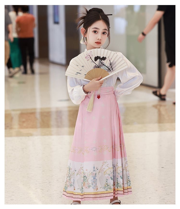 Chinese Costume Fancy Dress Kids Girls Hanfu Dress