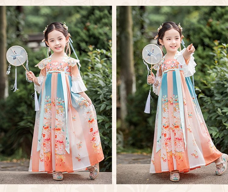Chinese Costume For Kids Dunhuang Performance Dress