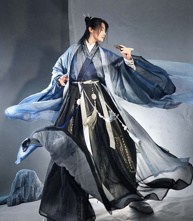 Chinese Costume For Men Jin Dynasty Hanfu Dress