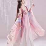 Chinese Dance Costume Tang Style Embridered Hanfu Dress