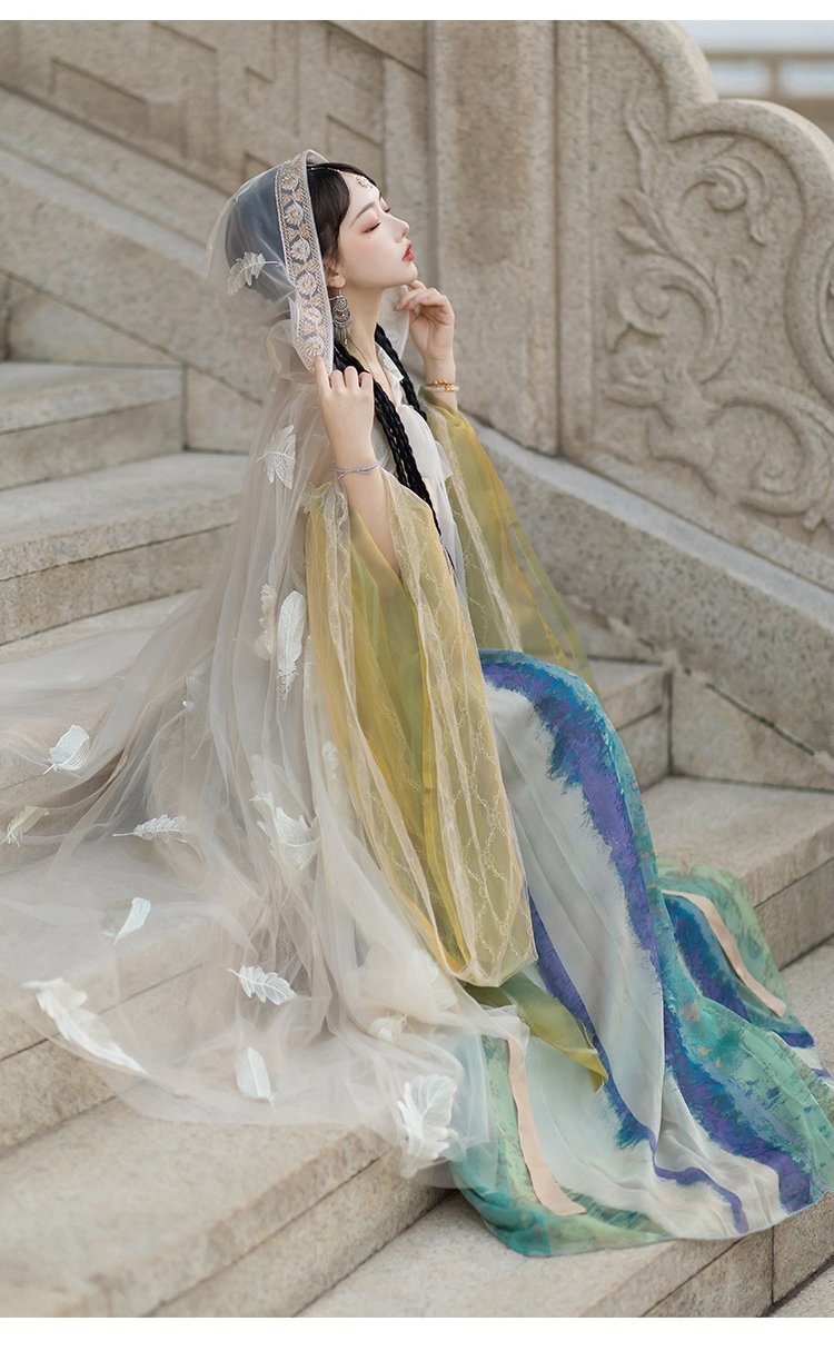 Chinese Dance Costumes Wei Jin style Hanfu Dress