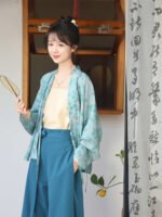 Chinese Dress Blue Hanfu Women National Style Outfit