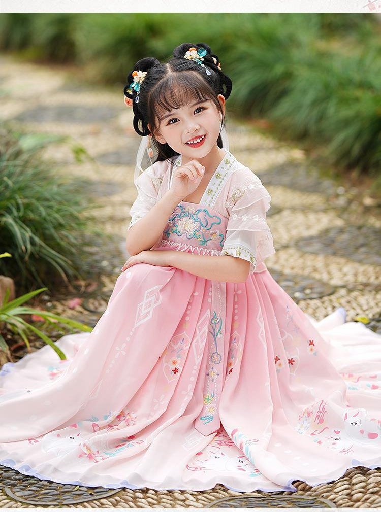 Chinese Dress For Kids Tang-Style Princess Hanfu