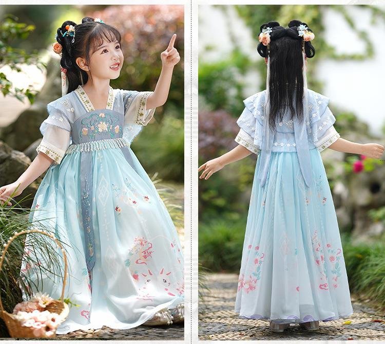 Chinese Dress For Kids Tang-Style Princess Hanfu
