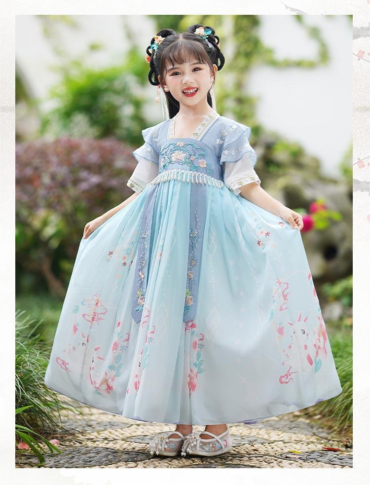 Chinese Dress For Kids Tang-Style Princess Hanfu