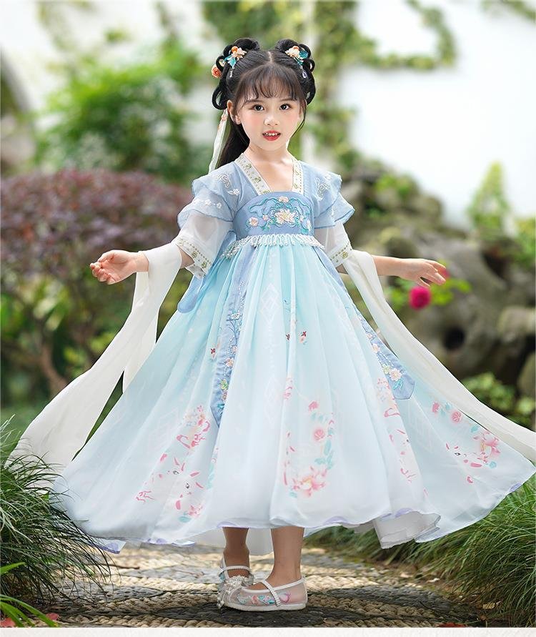 Chinese Dress For Kids Tang-Style Princess Hanfu