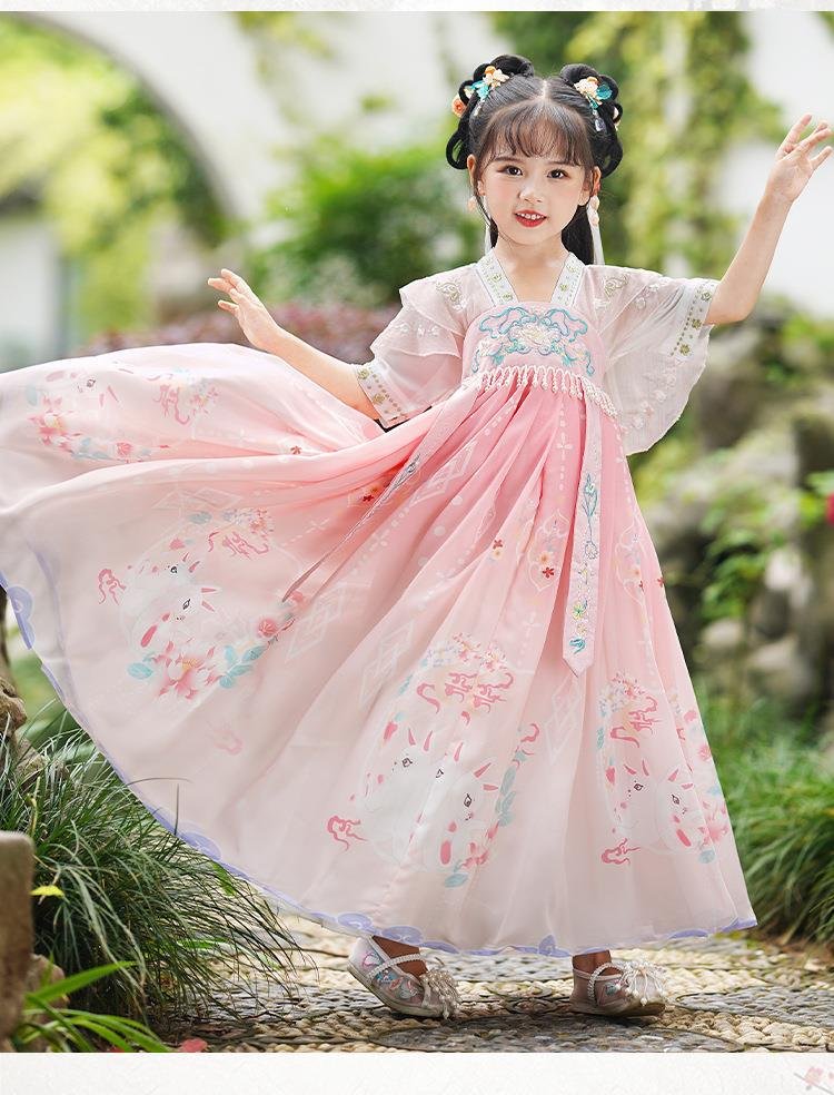Chinese Dress For Kids Tang-Style Princess Hanfu